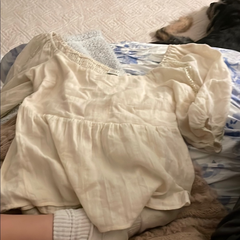 Lush Cream Blouse